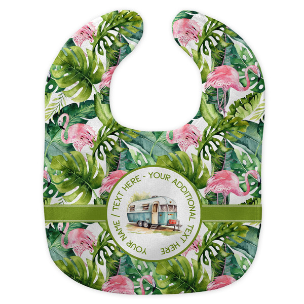 Flamingo & Camping Bib - Velour - Flat Approval