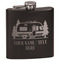 Flamingo & Camping Black Flask Set