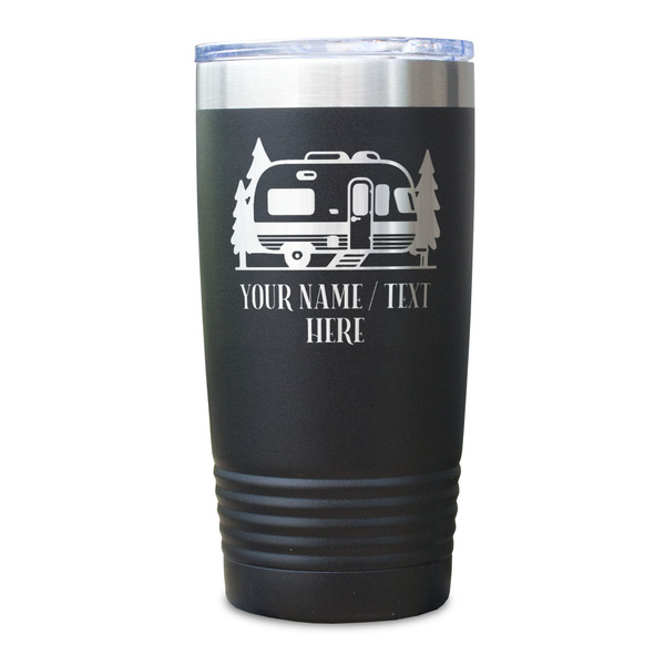 Flamingo & Camping Black Polar Camel Tumbler - 20oz - Single Sided - Approval
