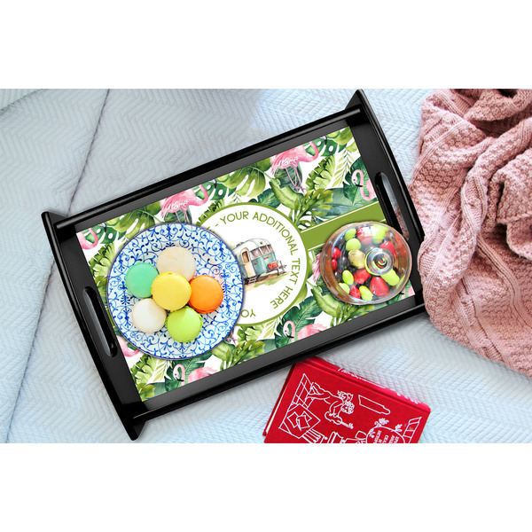Flamingo & Camping Black Tray - Lifestyle (UPDATED)