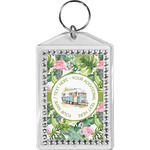 Flamingo & Camping Bling Keychain (Personalized)