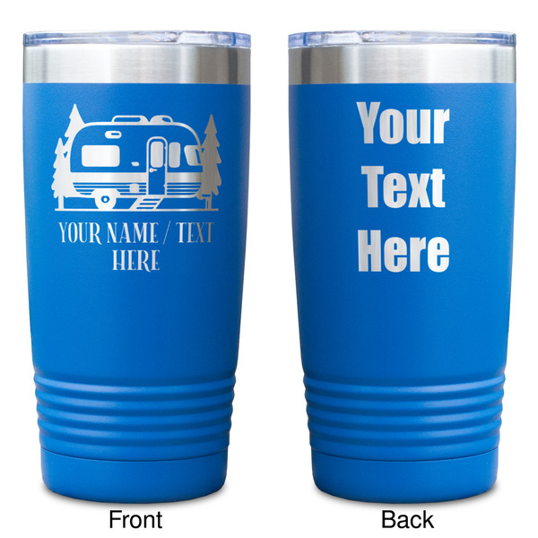 Flamingo & Camping Blue Polar Camel Tumbler - 20oz - Double Sided - Approval