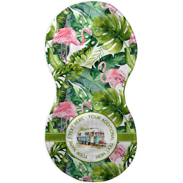 Flamingo & Camping Burp Peanut Shaped Flat