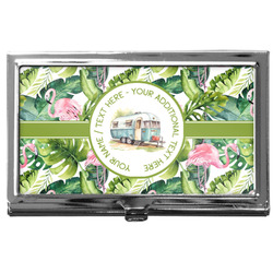 Flamingo & Camping Business Card Case (Personalized)