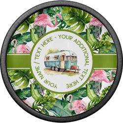 Flamingo & Camping Cabinet Knob - Black (Personalized)