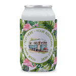 Flamingo & Camping Can Cooler - 12 oz - Single (Personalized)