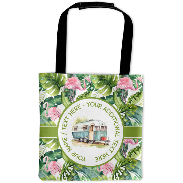 Custom Flamingo & Camping Auto Back Seat Organizer Bag (Personalized)