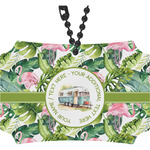 Flamingo & Camping Rear View Mirror Ornament (Personalized)