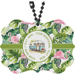 Flamingo & Camping Rear View Mirror Decor (Personalized)