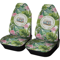 Flamingo & Camping Car Seat Covers - Set of Two (Personalized)