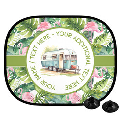 Flamingo & Camping Car Side Window Sun Shade (Personalized)