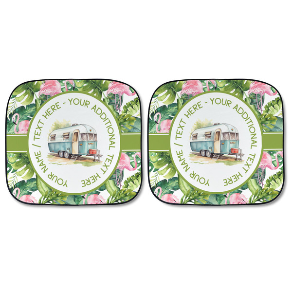 Flamingo & Camping Car Sun Shades - FRONT