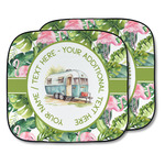 Flamingo & Camping Car Sun Shades - Two Pieces (Personalized)
