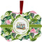 Flamingo & Camping Metal Frame Ornament - Double-Sided (Personalized)