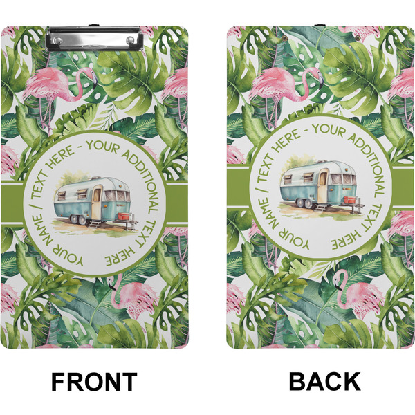 Flamingo & Camping Clipboard (Legal) (Front + Back)