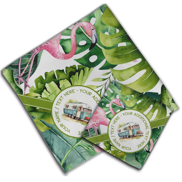 Flamingo & Camping Cloth Napkins - Personalized Lunch & Dinner (PARENT MAIN)