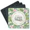 Flamingo & Camping Square Rubber Backed Coasters - Set of 4 (Personalized)