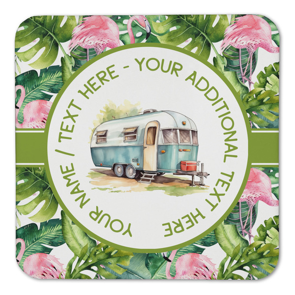Flamingo & Camping Coaster Set - FRONT (one)