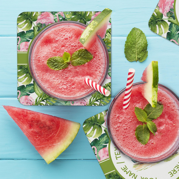 Flamingo & Camping Coaster Set - LIFESTYLE