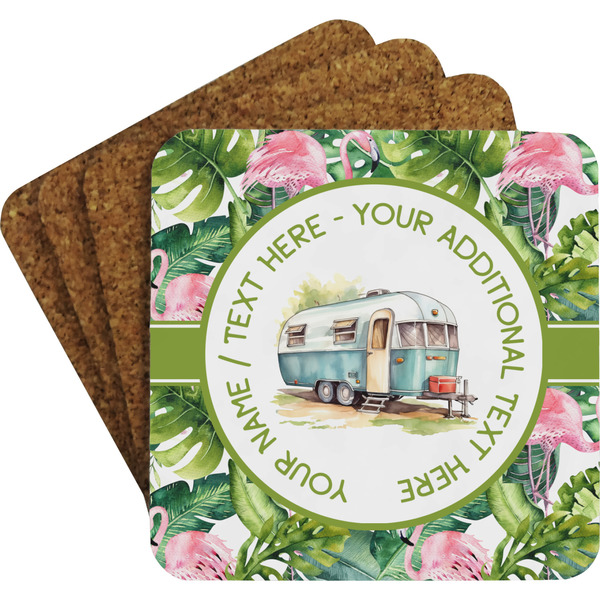 Flamingo & Camping Coaster Set (Personalized)