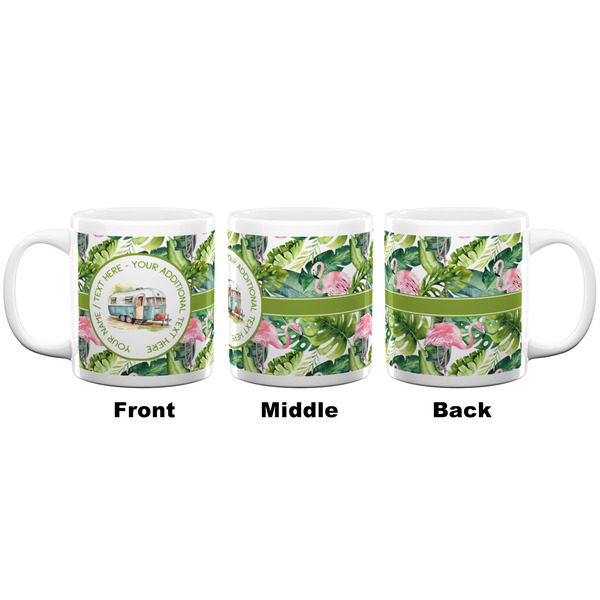 Flamingo & Camping Coffee Mug - 20 oz - White APPROVAL