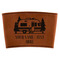 Flamingo & Camping Leatherette Cup Sleeve
