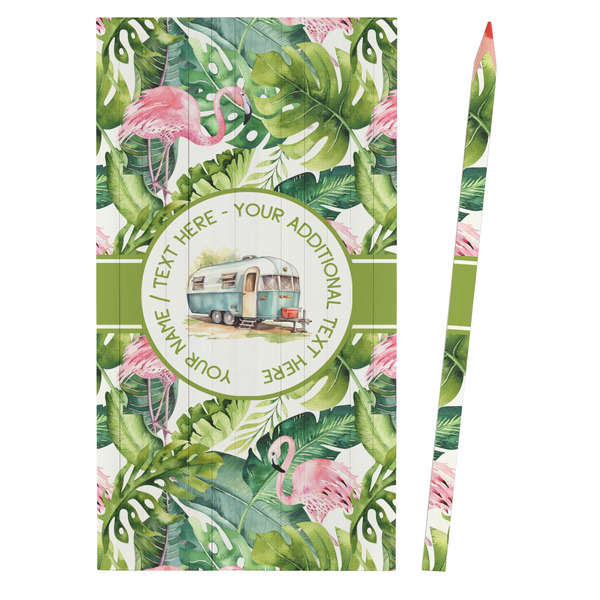 Flamingo & Camping Colored Pencils - Front View