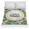 Flamingo & Camping Comforter - Full / Queen (Personalized)