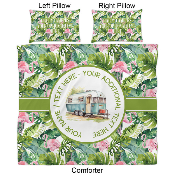 Flamingo & Camping Comforter Set - King - Approval