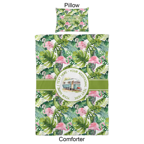 Flamingo & Camping Comforter Set - Twin XL - Approval