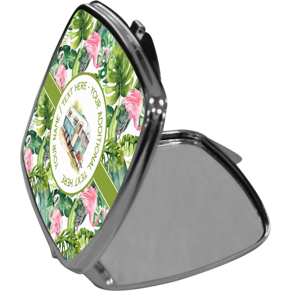 Flamingo & Camping Compact Mirror (Side View)