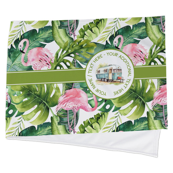 Custom Flamingo & Camping Cooling Towel (Personalized)
