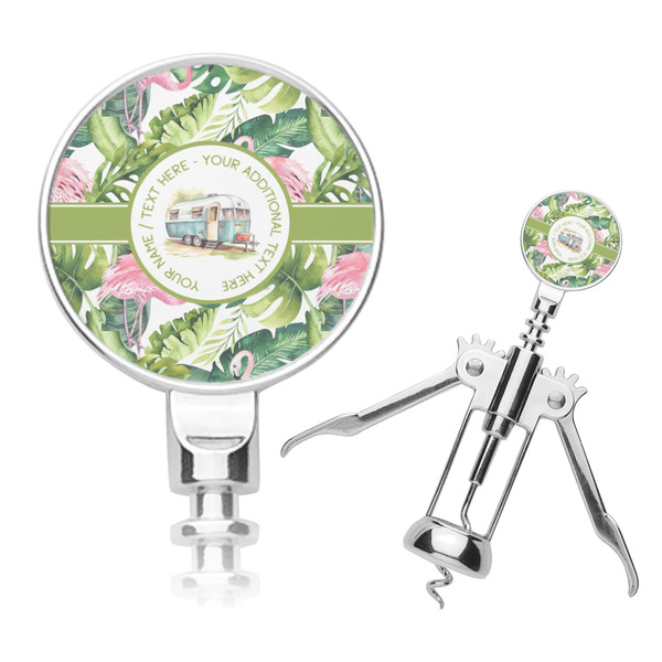 Custom Flamingo & Camping Corkscrew (Personalized)