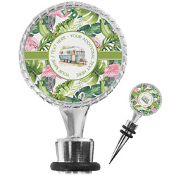 Flamingo & Camping Wine Bottle Stopper (Personalized)