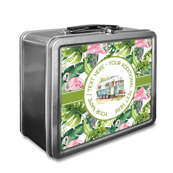 Custom Flamingo & Camping Lunch Box (Personalized)