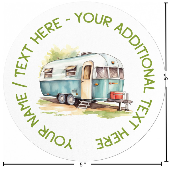 Flamingo & Camping Custom Shape Iron On Patches - L Patch w/ Measurements