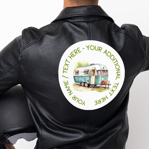 Flamingo & Camping Custom Shape Iron On Patches - XXXL - Single - Approval