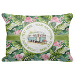 Flamingo & Camping Decorative Baby Pillowcase - 16" x 12" (Personalized)