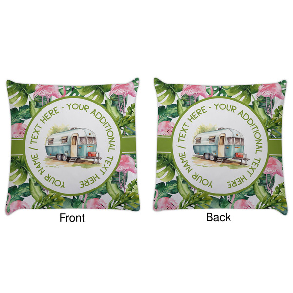 Flamingo & Camping Decorative Pillow Case - Approval