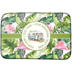 Flamingo & Camping Dish Drying Mat (Personalized)
