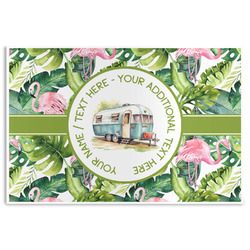 Flamingo & Camping Disposable Paper Placemats (Personalized)