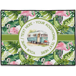 Flamingo & Camping Door Mat (Personalized)