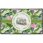 Flamingo & Camping Door Mat - 60" x 36" (Personalized)