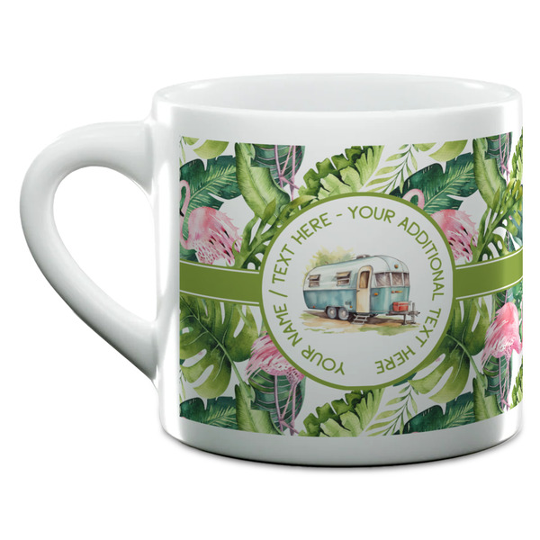 Flamingo & Camping Double Shot Espresso Cup - Single Front
