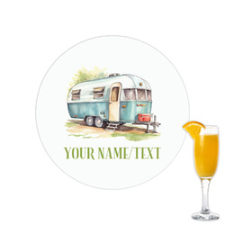 Flamingo & Camping Printed Drink Topper - 2.15"