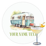 Flamingo & Camping Printed Drink Topper - 3.5"