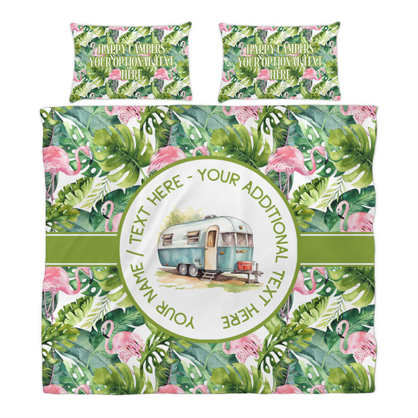 Flamingo & Camping Duvet Cover Set - King - Alt Approval