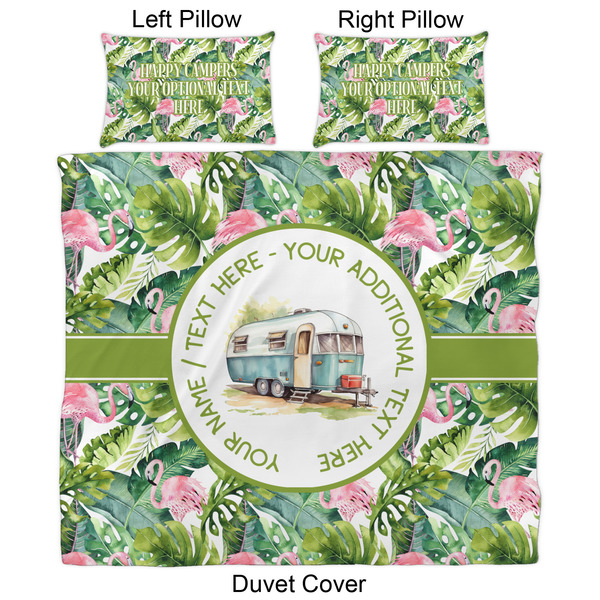 Flamingo & Camping Duvet Cover Set - King - Approval