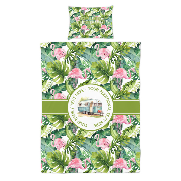 Flamingo & Camping Duvet Cover Set - Twin - Alt Approval