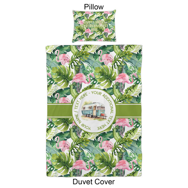 Flamingo & Camping Duvet Cover Set - Twin XL - Approval
